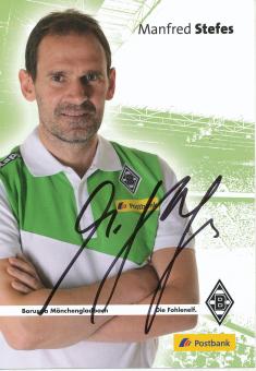 Manfred Stefes  2014/2015  Borussia Mönchengladbach  Fußball  Autogrammkarte original signiert 