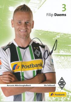 Filip Daems  2014/2015  Borussia Mönchengladbach  Fußball  Autogrammkarte original signiert 