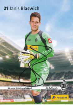 Janis Blaswich  2012/2013  Borussia Mönchengladbach  Fußball  Autogrammkarte original signiert 