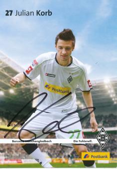 Julian Korb  2012/2013  Borussia Mönchengladbach  Fußball  Autogrammkarte original signiert 
