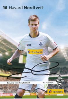 Havard Nordtveit  2012/2013  Borussia Mönchengladbach  Fußball  Autogrammkarte original signiert 