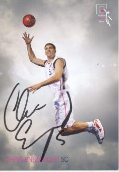 Chris Ensminger  Telekom Baskets Bonn  Basketball  Fußball Autogrammkarte original signiert 