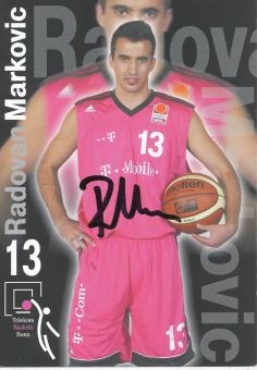 Radovan Markovic  Telekom Baskets Bonn  Basketball  Fußball Autogrammkarte original signiert 