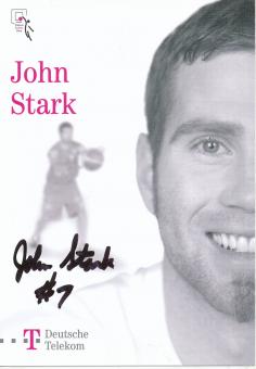 John Stark  Telekom Baskets Bonn  Basketball  Fußball Autogrammkarte original signiert 