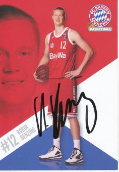 Robin Benzing  FC Bayern München  Basketball  Fußball Autogrammkarte original signiert 