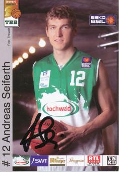 Andreas Seiferth  TBB Trier  Basketball  Fußball Autogrammkarte original signiert 