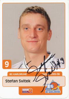 Stefan Svitek  BG Karlsruhe  Basketball  Fußball Autogrammkarte original signiert 