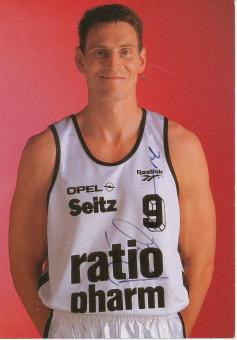 Peter Schomers  SSV Ratiopharm Ulm  Basketball  Fußball Autogrammkarte original signiert 