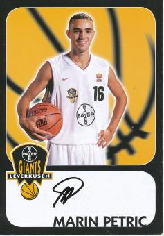 Marin Petric  Giants  Bayer 04 Leverkusen  Basketball  Fußball Autogrammkarte original signiert 
