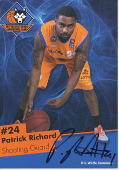 Patrick Richard Mitteldeutscher BC  Basketball  Fußball Autogrammkarte original signiert 