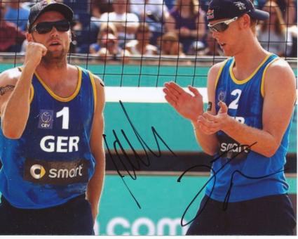 Julius Brink & Jonas Reckermann  Beach Volleyball  Autogramm Foto original signiert 