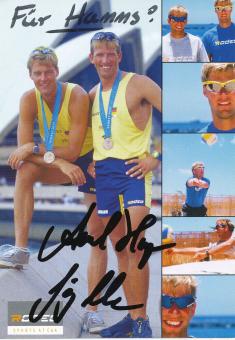 Axel Hager & Jörg Ahmann  Beachvolleyball  Autogrammkarte original signiert 