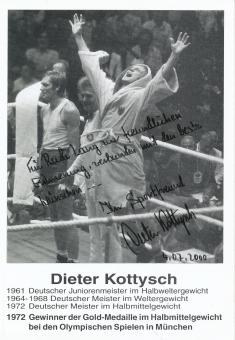Dieter Kottysch † 2017   Boxen  Autogrammkarte original signiert 