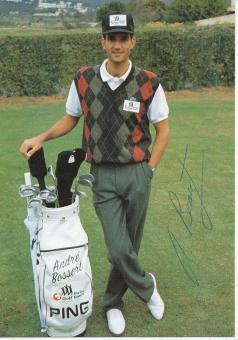 Andre Bossert  Schweiz  Golf   Autogrammkarte  original signiert 