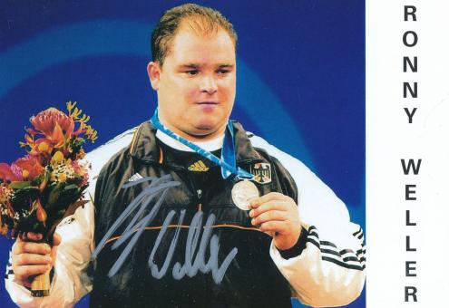 Ronny Weller  Gewichtheben  Autogrammkarte  original signiert 