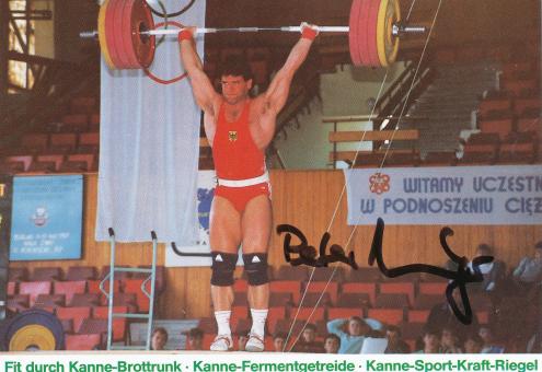 Peter Immesberger  Gewichtheben  Autogrammkarte  original signiert 