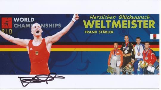 Frank Stäbler  Ringen  Autogramm Foto original signiert 
