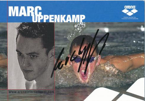 Marc Uppenkamp  Schwimmen  Autogrammkarte  original signiert 
