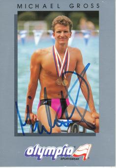 Michael Gross  Schwimmen  Autogrammkarte  original signiert 