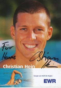Christian Hein  Schwimmen  Autogrammkarte  original signiert 