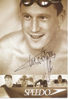 Christian Keller  Schwimmen  Autogrammkarte  original signiert 