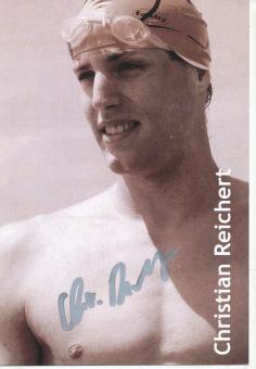 Christian Reichert  Schwimmen  Autogrammkarte  original signiert 