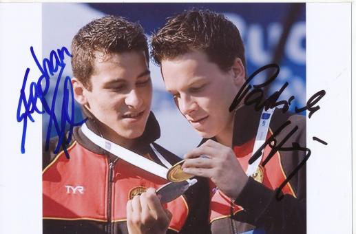 Stephan Feck & Patrick Hausding  Turmspringen  Autogramm Foto original signiert 