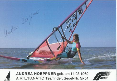 Andrea Hoeppner   Surfen  Autogrammkarte  original signiert 