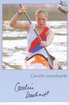 Carolin Leonhardt  Rudern  Autogrammkarte original signiert 