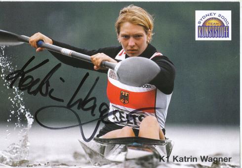 Katrin Wagner  Rudern  Autogrammkarte original signiert 