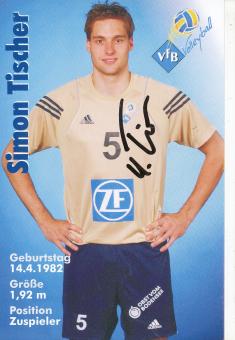 Simon Tischer  VFB Friedrichshafen  Volleyball  Autogrammkarte  original signiert 