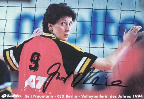Grit Naumann  CJD Berlin  Volleyball  Autogrammkarte  original signiert 