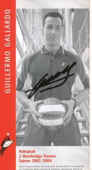Guillermo Gallardo  Rote Raben Vilsbiburg  Volleyball  Autogrammkarte  original signiert 
