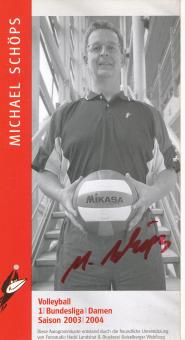 Michael Schöps  Rote Raben Vilsbiburg  Volleyball  Autogrammkarte  original signiert 