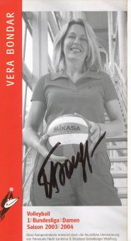 Vera Bondar  Rote Raben Vilsbiburg  Volleyball  Autogrammkarte  original signiert 