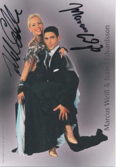 Marc Weiß & Isabel Edvardsson  Tanzen  Autogrammkarte  original signiert 