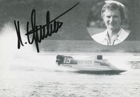 Hermann Gruber  Speed Powerboat  Autogrammkarte  original signiert 