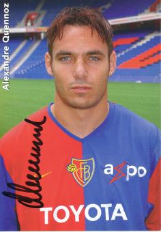 Alexandre Quennoz  FC Basel  Fußball Autogrammkarte  original signiert 