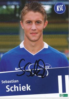 Sebastian Schiek  Karlsruher SC II  Fußball Autogrammkarte original signiert 