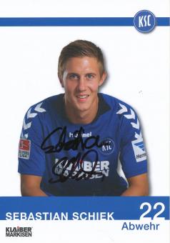 Sebastian Schiek  2013/2014   Karlsruher SC  Fußball Autogrammkarte original signiert 
