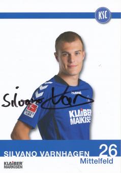 Silvano Varnhagen  2013/2014   Karlsruher SC  Fußball Autogrammkarte original signiert 