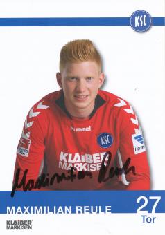 Maximilian Reule  2013/2014   Karlsruher SC  Fußball Autogrammkarte original signiert 