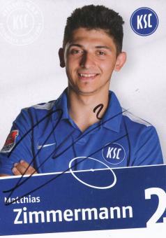 Matthias Zimmermann  2010/2011   Karlsruher SC  Fußball Autogrammkarte original signiert 