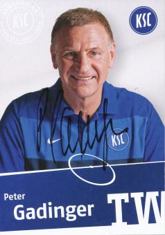Peter Gadinger  2010/2011   Karlsruher SC  Fußball Autogrammkarte original signiert 