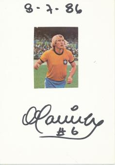 Francisco Marinho † 2014  Brasilien  WM 1974  Fußball Autogramm Karte  original signiert 