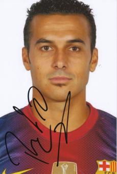 Pedro Rodriguez  FC Barcelona   Fußball Autogramm Foto original signiert 