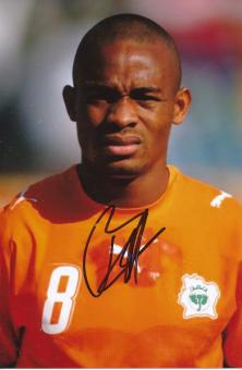 Bonaventure Kalou  Elfenbeinküste  Fußball Autogramm Foto original signiert 