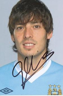 David Silva  Manchester City  Fußball Autogramm Foto original signiert 