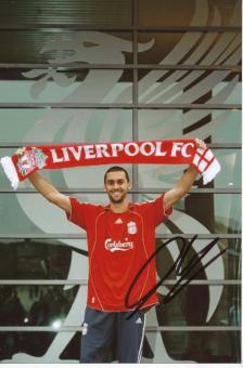 Alvaro Arbeloa  FC Liverpool  Fußball Autogramm Foto original signiert 