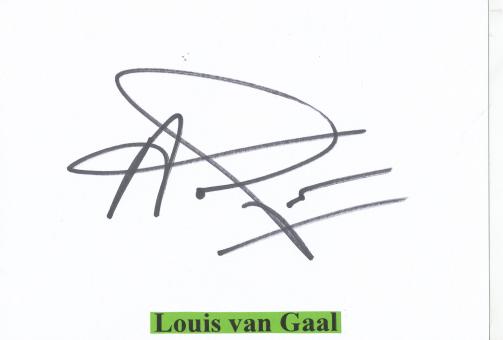 Louis van Gaal  Ajax Amsterdam   Fußball Autogramm Karte  original signiert 